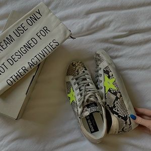 Golden Goose Superstar Snake-Effect Sneakers